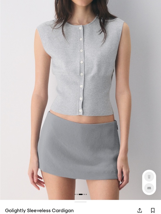 Aritzia Tops - Aritzia Golightly Sleeveless Cardigan in Light Gray